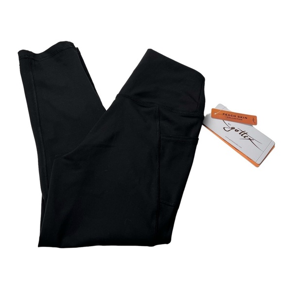 X by Gottex Women's Peach Skin Collection Active Leggings Size XS - Picture 1 of 10